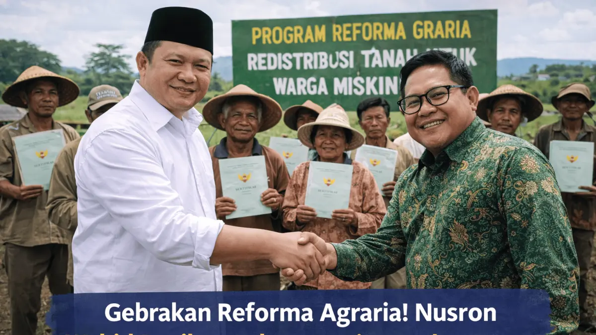 Program Reforma Agraria sasar 1 juta warga miskin! Menteri ATR Nusron Wahid siapkan jatah lahan hingga 5 hektar per KK melalui skema transmigrasi.
