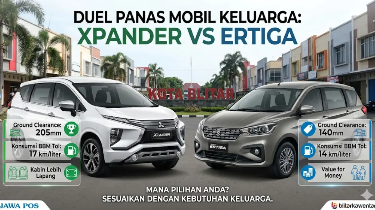 Cari mobil keluarga? Cek komparasi Mitsubishi Xpander vs Suzuki Ertiga dari harga, spesifikasi, hingga konsumsi BBM. Pilih yang terbaik!