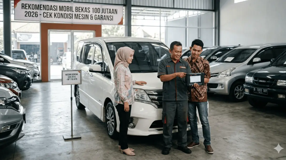 Cek rekomendasi mobil bekas 100 jutaan 2026. Dari Serena yang mewah hingga Panther yang irit, temukan MPV terbaik untuk keluarga Anda di sini!