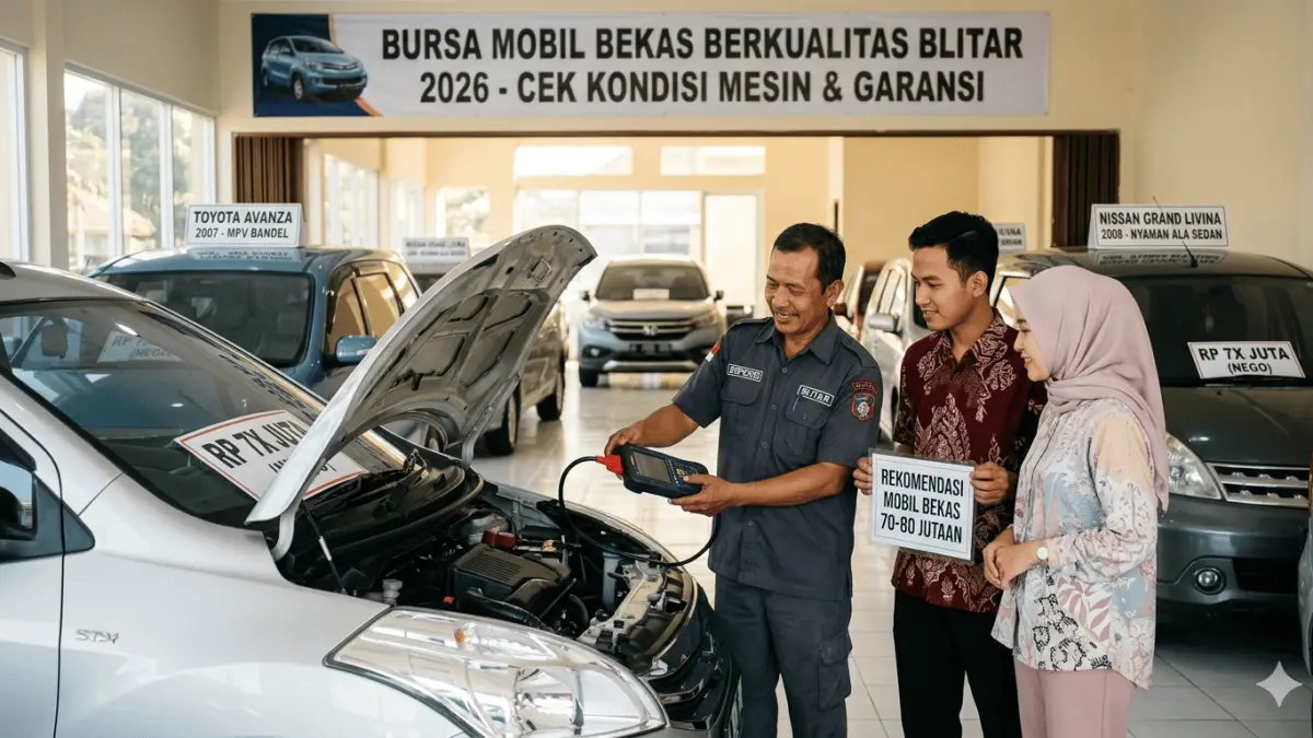 Cek rekomendasi mobil bekas 70-80 jutaan terbaik 2026. Dari Avanza yang bandel hingga Grand Livina yang nyaman, temukan mobil impian keluarga Anda!