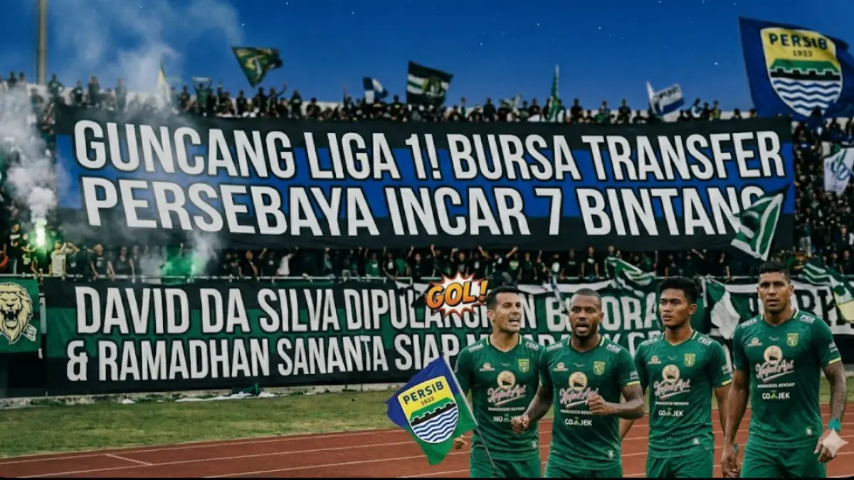 Bursa transfer Persebaya memanas! Manajemen incar David da Silva, Ciro Alves, hingga Ramadhan Sananta. Simak daftar 7 pemain bidikan Bajul Ijo!