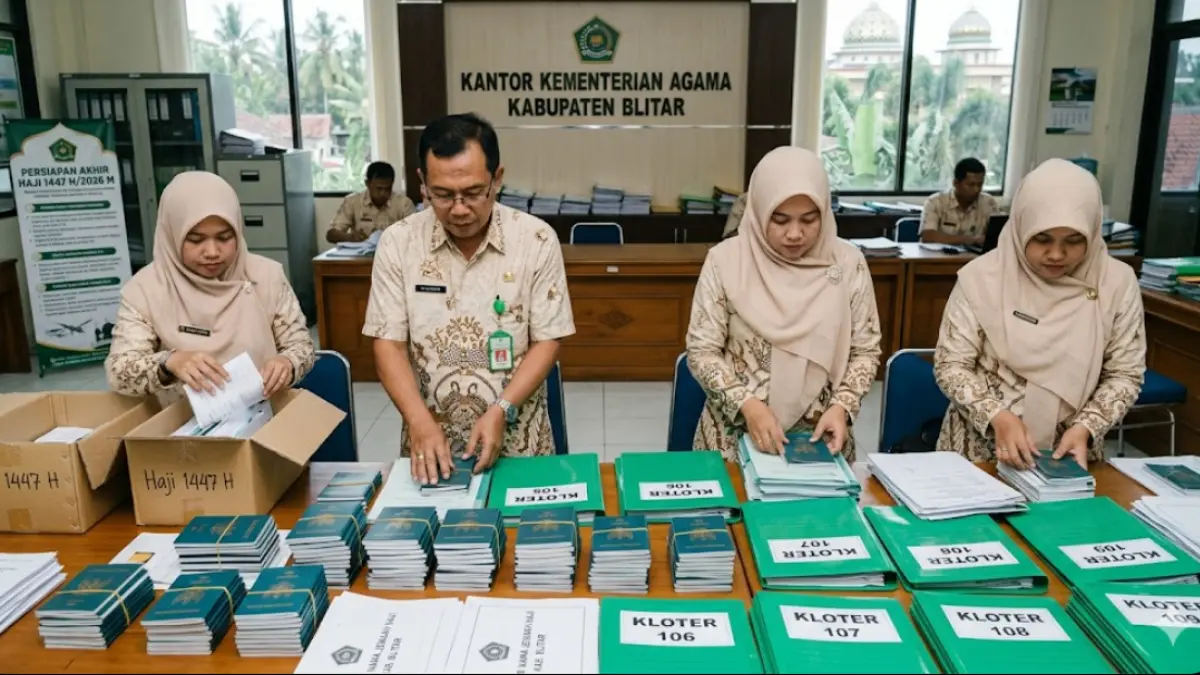 Kantor Kementerian Haji dan Umrah (Kemenhaj) Kabupaten Blitar kini resmi memasuki fase krusial persiapan tahap akhir bagi calon jemaah haji (CJH) musim 1447 H/2026 M.