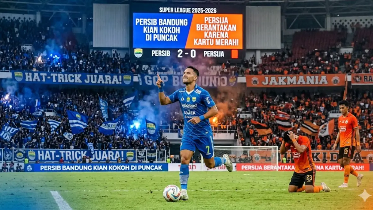 Taktik jenius Boyan Hodak bawa Persib Bandung kian kokoh di puncak! Sementara Persija berantakan. Simak peluang hattrick juara Maung Bandung!