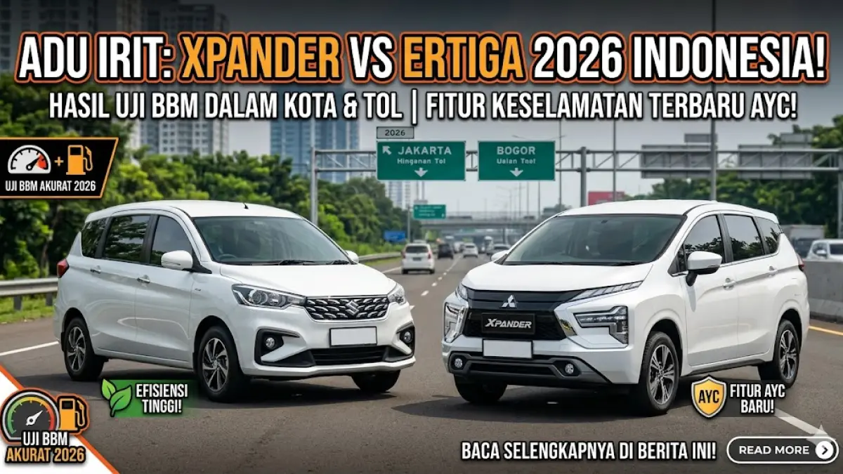 Adu irit Xpander vs Ertiga 2026 Indonesia! Simak hasil uji BBM dalam kota dan tol serta fitur keselamatan terbaru AYC hanya di berita ini.