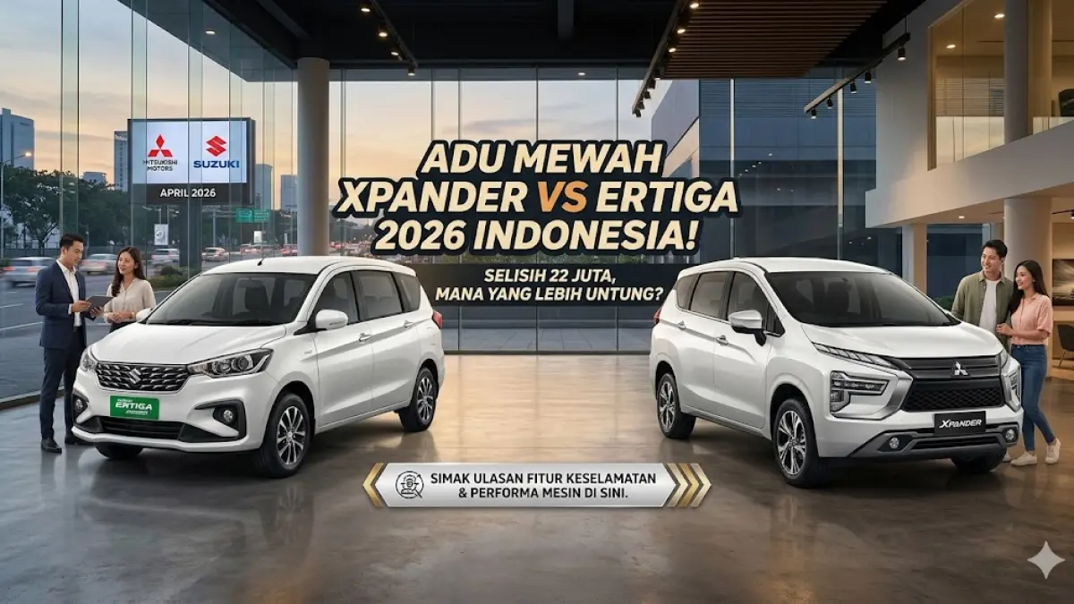 Adu mewah Xpander vs Ertiga 2026 Indonesia! Selisih 22 juta, mana yang lebih untung? Simak ulasan fitur keselamatan & performa mesin di sini.