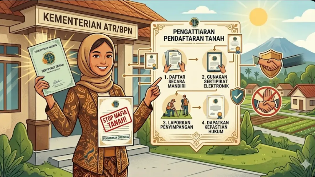 Kementerian ATR/BPN perkuat pengawasan lahan dan sikat mafia tanah! Simak terobosan terbaru untuk kepastian hukum dan perlindungan hak atas tanah Anda.