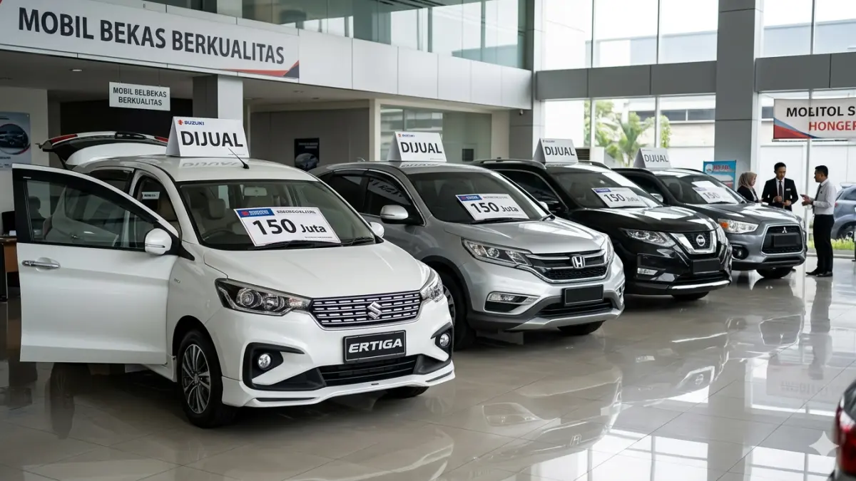 Rekomendasi mobil bekas Rp150 jutaan terbaik: Ertiga, CRV, X-Trail, Outlander. Pilihan mobil keluarga & SUV paling worth it!