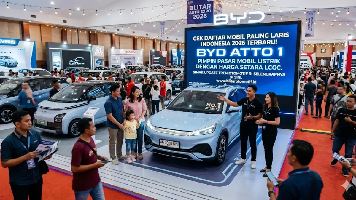Cek daftar mobil paling laris di Indonesia 2026 terbaru! BYD Atto 1 pimpin pasar mobil listrik dengan harga setara LCGC. Simak update tren otomotif RI selengkapnya di sini.