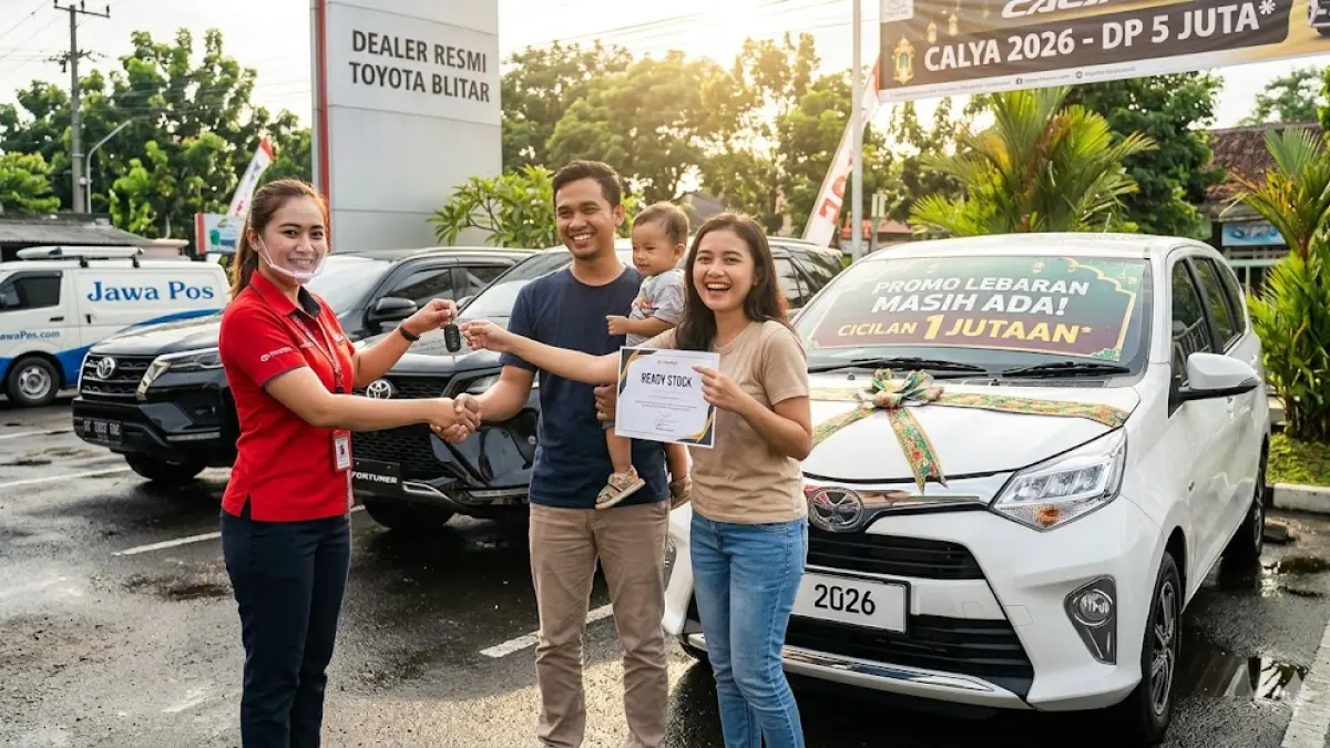 Cek Promo Lebaran Toyota Calya 2026 di sini! Cicilan mulai 1 jutaan, DP murah 5 juta, dan ready stock tanpa inden. Buruan sikat sekarang!