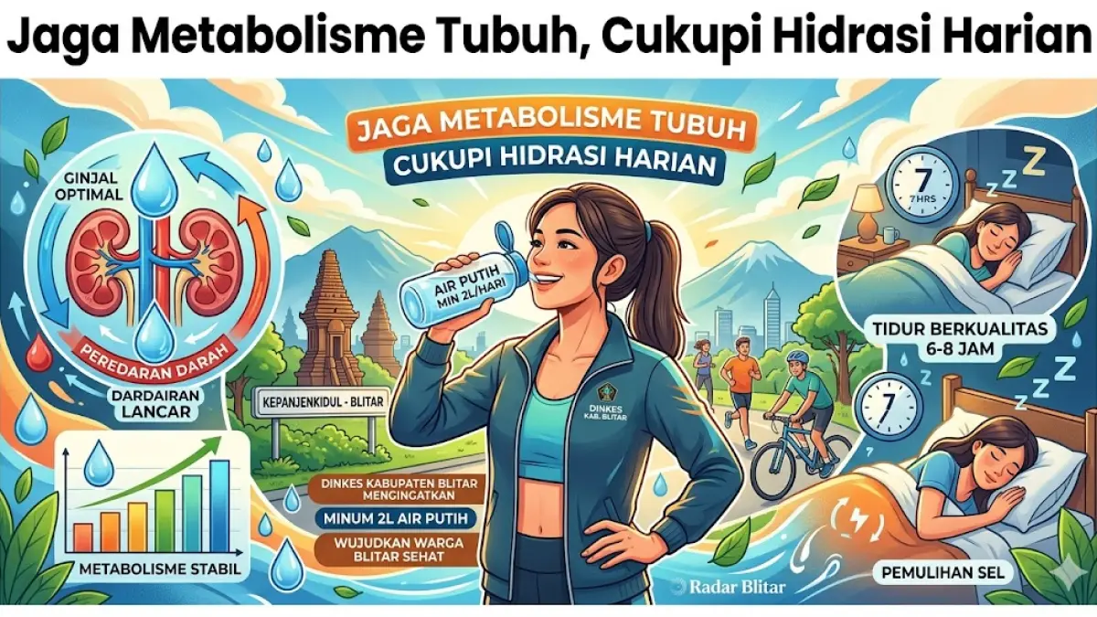 KESEHATAN - Jaga Metabolisme Tubuh, Cukupi Hidrasi Harian