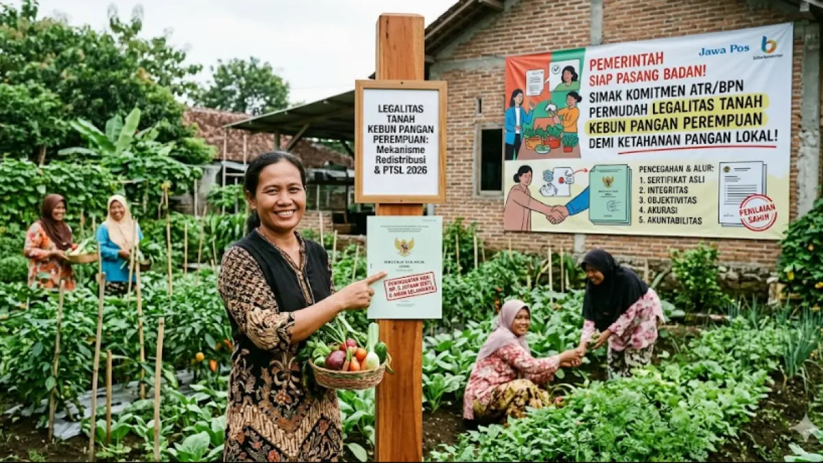 Komitmen penuh ATR/BPN permudah legalitas tanah kebun pangan perempuan. Cek mekanisme sertifikasi lahan demi ketahanan pangan lokal yang kuat di sini!