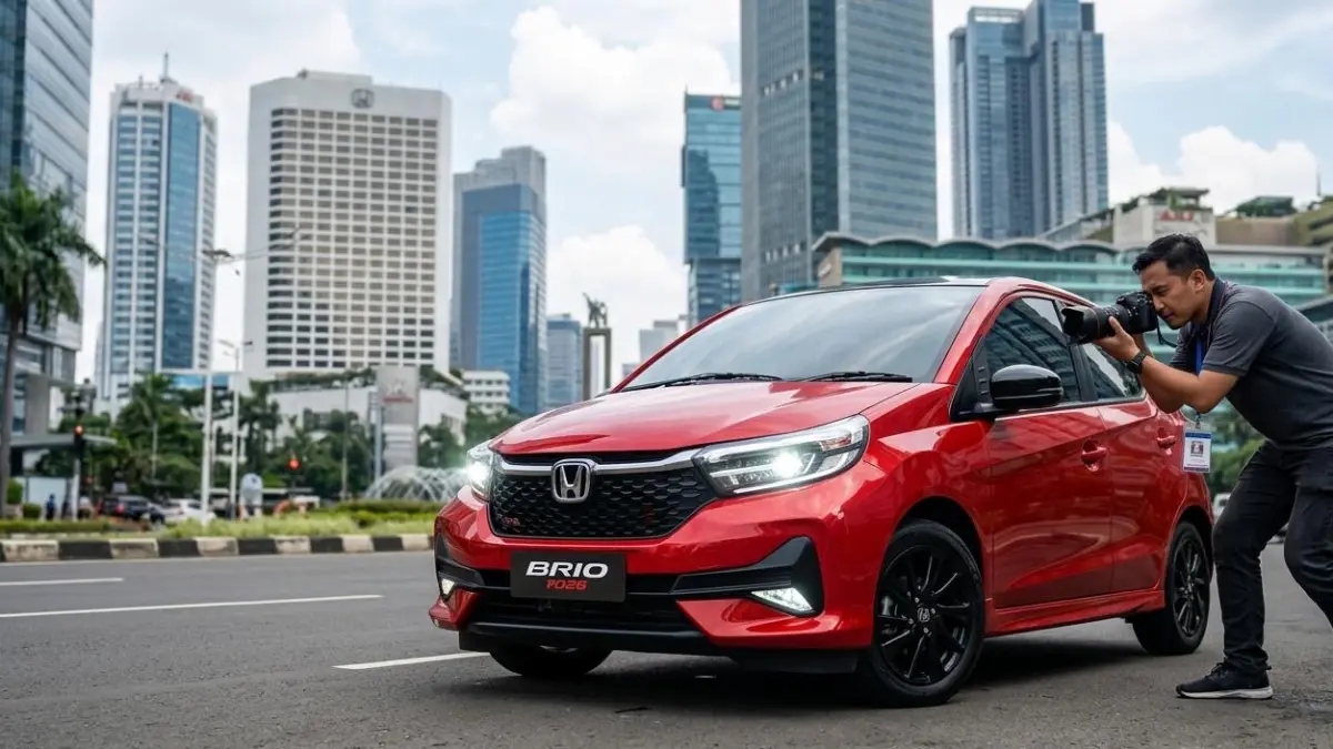 Honda Brio 2026 diprediksi tetap jadi city car favorit dengan desain sporty, mesin irit, dan fitur modern. Simak bocoran lengkapnya!