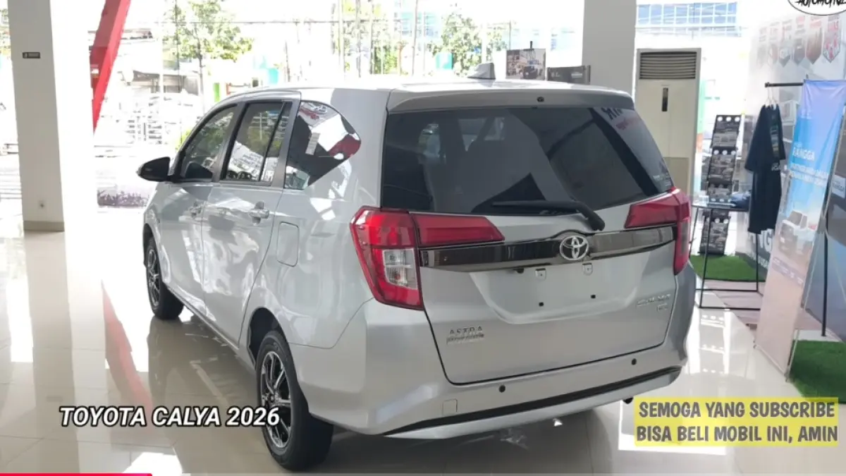 Promo Toyota Calya 2026 jelang Lebaran, harga Rp100 jutaan, DP Rp20 juta, cicilan ringan. Cocok untuk mobil mudik keluarga
