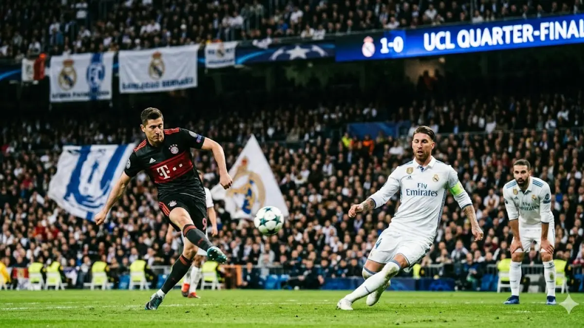 Cek Hasil Perempat Final Liga Champions 2026 terbaru! Real Madrid & Barca kalah di kandang. Lihat jadwal leg kedua & daftar top skor di sini.