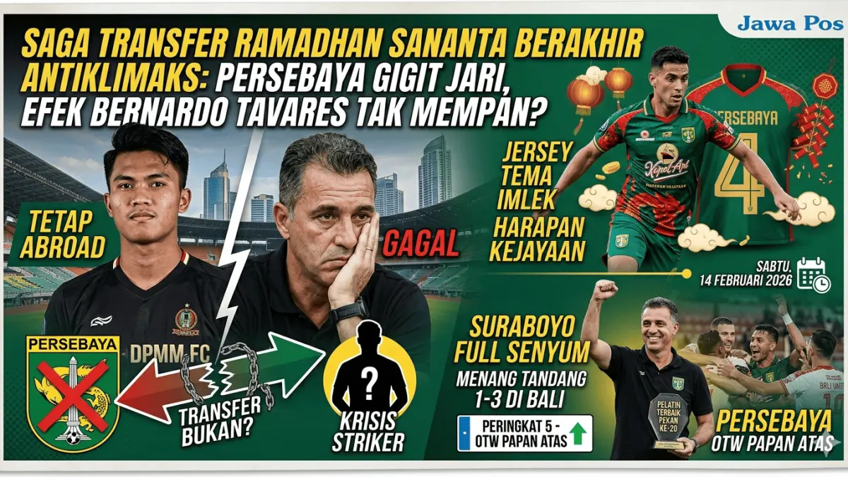 Gagal boyong Ramadhan Sananta, Persebaya Surabaya tetap optimis di papan atas bersama pelatih terbaik Bernardo Tavares dan jersei Imlek baru!