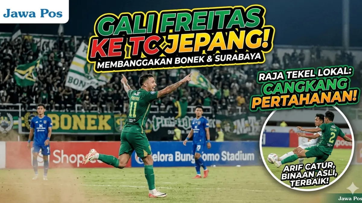 Gali Freitas bawa nama Persebaya Surabaya ke kualifikasi Piala Asia. Simak statistik gol dan performa bek Arif Catur Pamungkas di liga.
