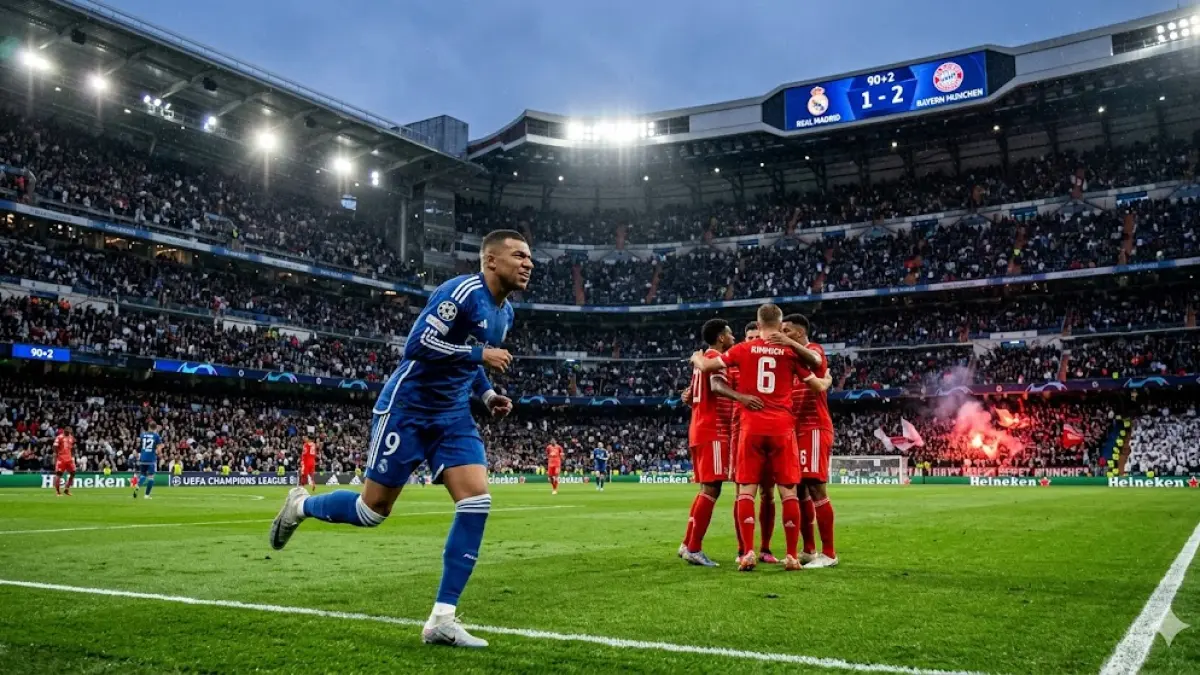 Hasil Liga Champions 2025/2026: Real Madrid kalah dari Bayern, Arsenal menang tipis. Simak top skor Mbappe & jadwal PSG vs Liverpool di sini!
