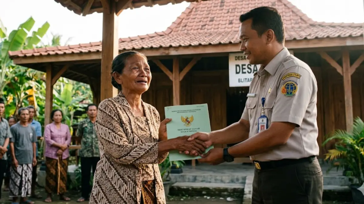 Kisah haru Mbah Tupon Blitar dapatkan kembali sertipikat tanah setelah 30 tahun berjuang. Simak kronologi lengkap kemenangan hak rakyat kecil di sini!