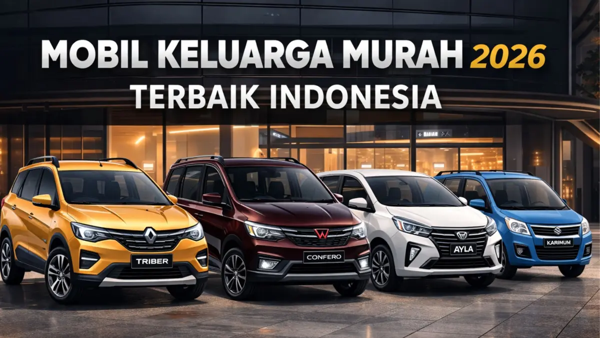 Mobil keluarga murah 2026 terbaik Indonesia harga Rp50 jutaan. Pilihan irit, bandel, dan cocok untuk keluarga besar.