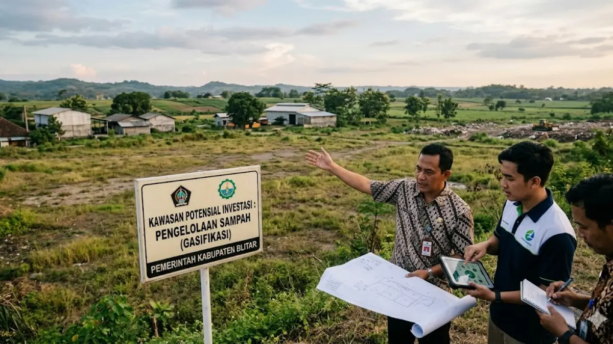 Pemerintah Kabupaten (Pemkab) Blitar tengah mengkaji tawaran investasi pengolahan sampah berbasis teknologi gasifikasi