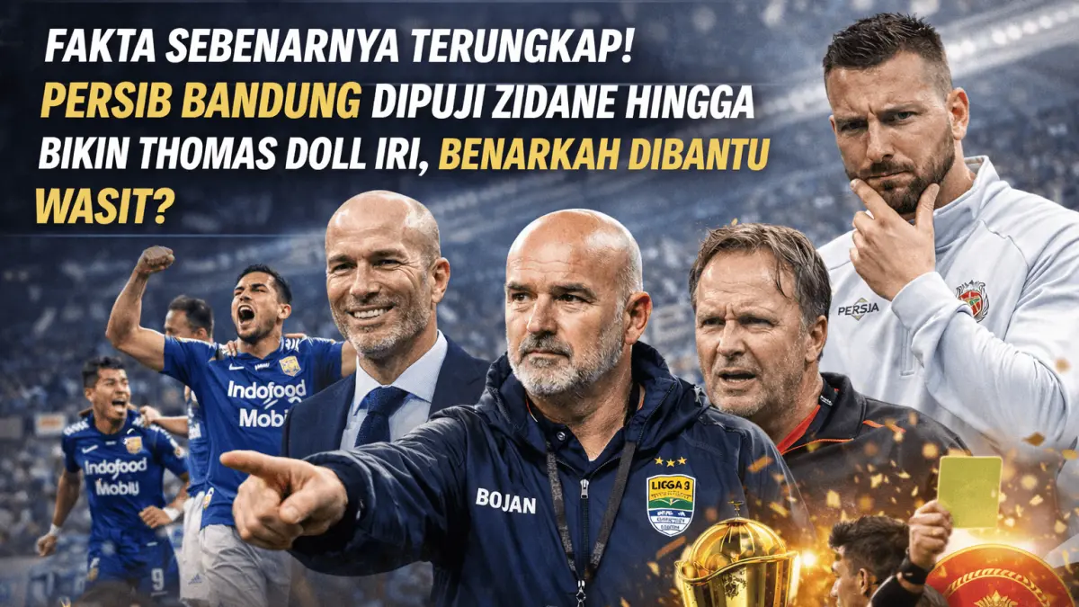 Persib Bandung dikaitkan dengan pujian Zidane hingga tudingan wasit. Fakta sebenarnya terungkap, ini hasil penelusurannya!