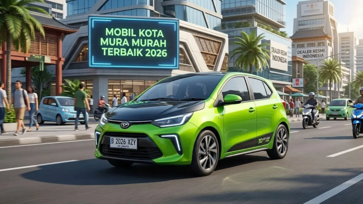 City car murah terbaik Indonesia mulai 60 jutaan, irit BBM, matic, dan nyaman untuk harian. Ini rekomendasi terbaik 2026!
