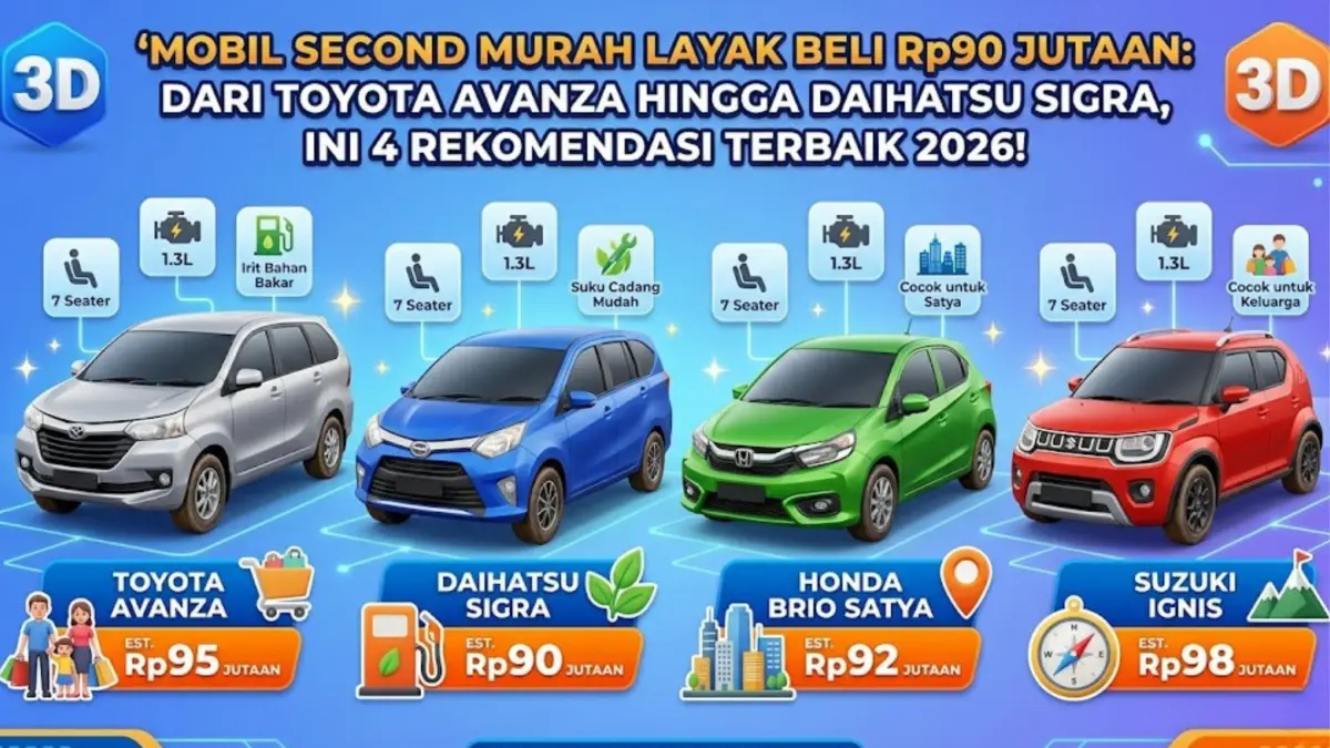 Mobil second murah layak beli dari Rp49 jutaan seperti Karimun Estilo hingga SUV premium, banyak pilihan dan siap pakai!