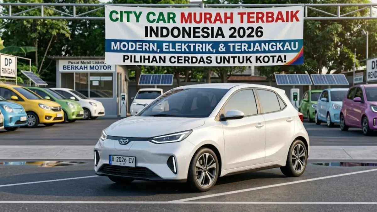 Rekomendasi city car murah terbaik Indonesia, irit BBM, matic nyaman, harga mulai Rp60 jutaan. Cocok untuk harian!