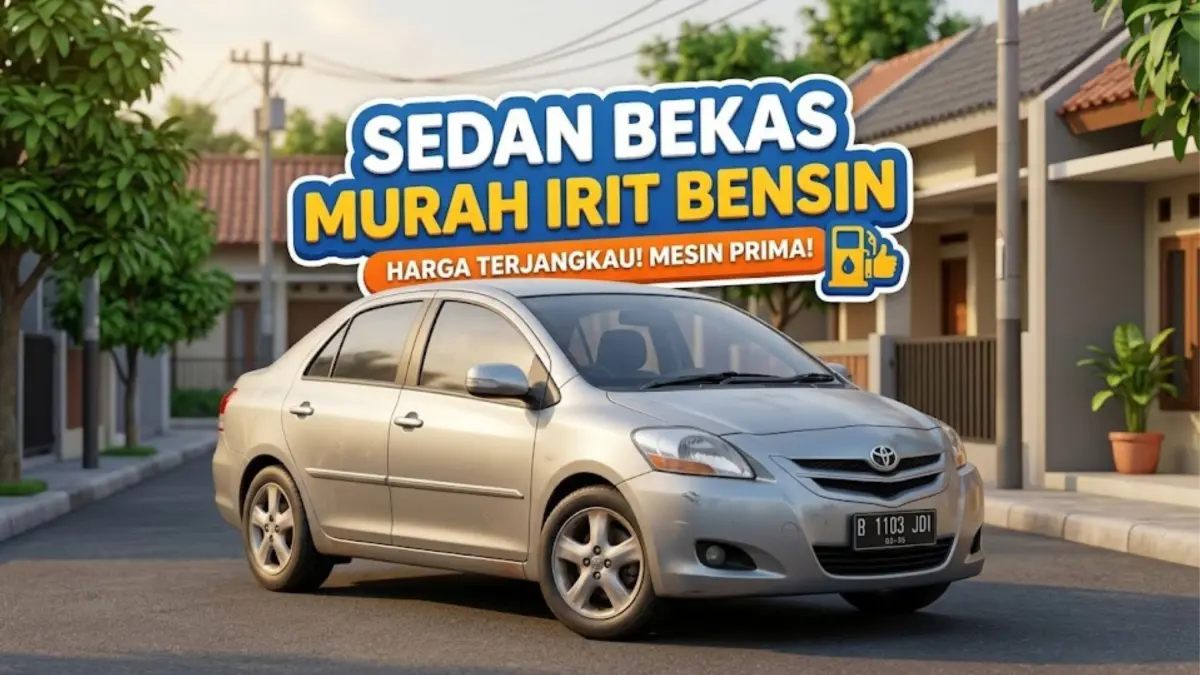 Rekomendasi sedan bekas murah irit bensin 60 jutaan, bandel, hemat BBM, dan biaya perawatan ringan untuk harian.