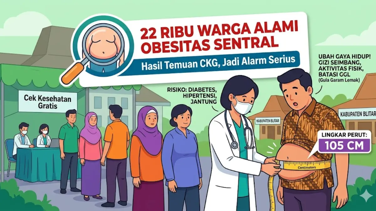 ‎22 Ribu Warga Alami Obesitas Sentral - Hasil Temuan CKG, Jadi Alarm Serius