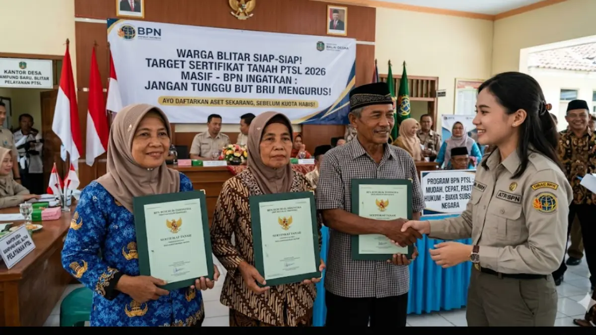 Pemerintah kejar Target Sertifikat Tanah PTSL 25.000 bidang! Jangan tunggu butuh baru urus, segera amankan aset Anda sebelum kuota tahun 2026 habis.