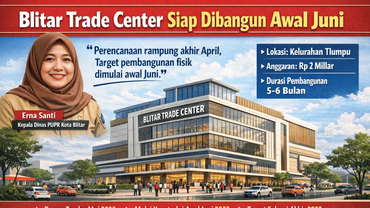 Proyek pembangunan Blitar Trade Center (BTC) di Blitar masih berada pada tahap perencanaan.