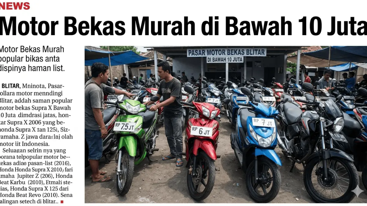 Cari motor murah di bawah 10 juta? Ini daftar 10 motor bekas bandel dan irit yang paling awet untuk harian dan touring tahun 2026. Cek di sini!