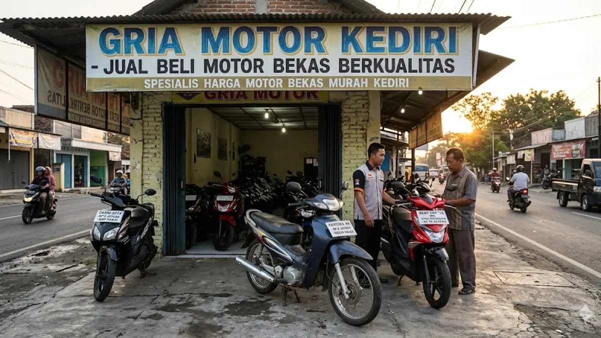 Cek harga motor bekas murah Kediri di Gria Motor! Ada Honda Karisma langka Rp6 jutaan & matic mulus di bawah Rp10 juta. Stok terbatas, buruan!