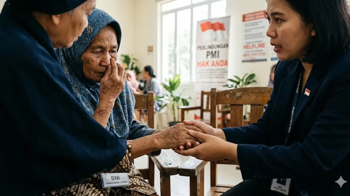 Kisah pilu PMI Temanggung yang disekap 21 tahun di Malaysia. Disiksa hingga cacat dan tak digaji, SNI akhirnya selamat berkat anak majikan.