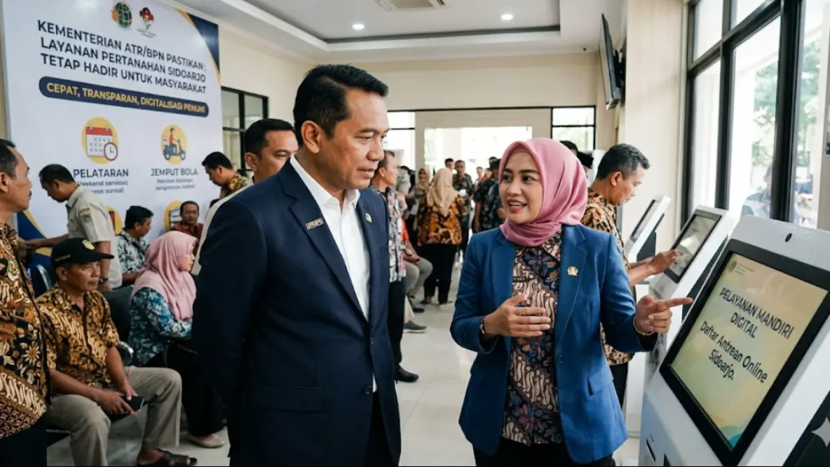 Petinggi ATR/BPN pantau Layanan Pertanahan Sidoarjo! Pastikan proses cepat, transparan, dan digitalisasi berjalan lancar untuk masyarakat. Cek infonya!
