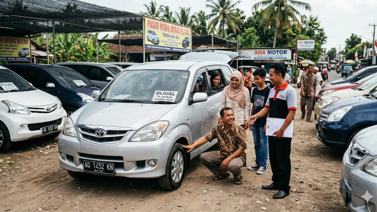 Cari mobil bekas 70 jutaan yang bandel? Simak rekomendasi Avanza, Xenia, hingga Honda Jazz yang irit dan cocok untuk keluarga di Blitar. (Gemini AI)