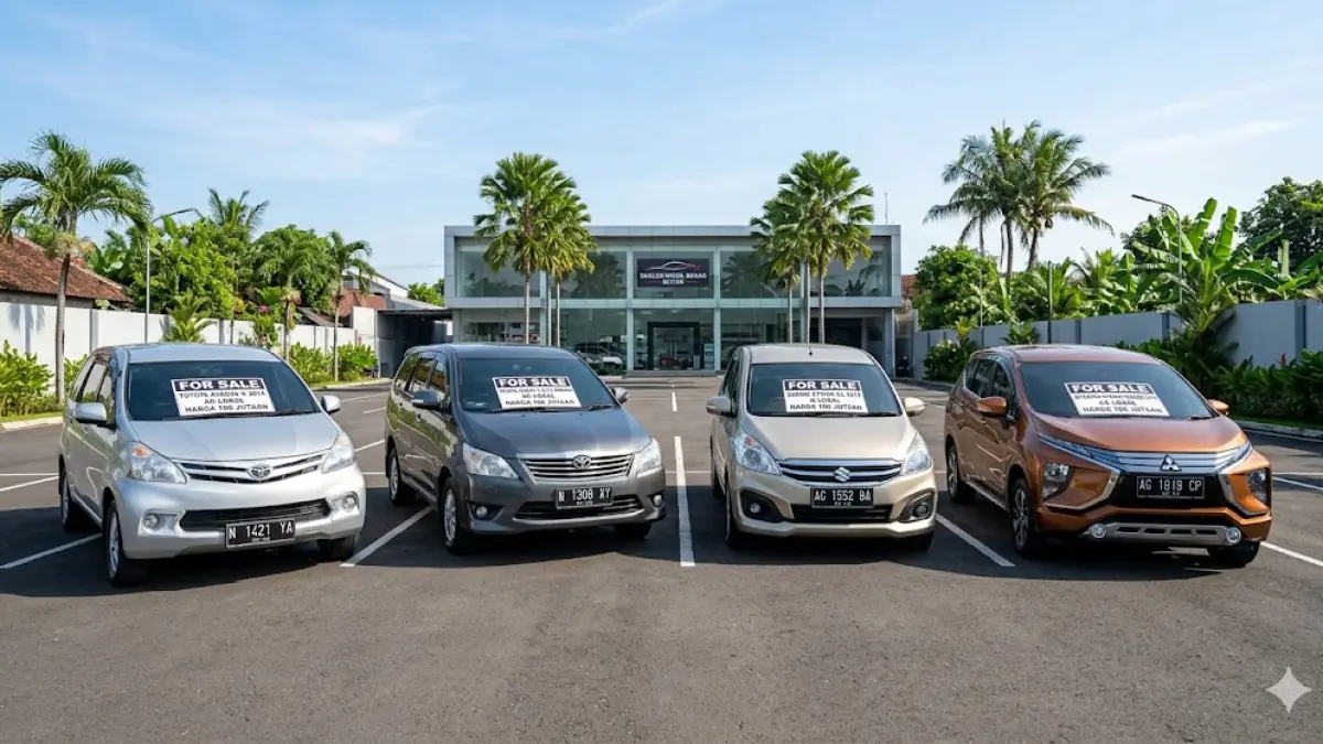Cari mobil keluarga bekas irit BBM harga 100 jutaan? Cek rekomendasi MPV bandel mulai dari Avanza, Innova, Ertiga, hingga Xpander di sini! (gemini ai)