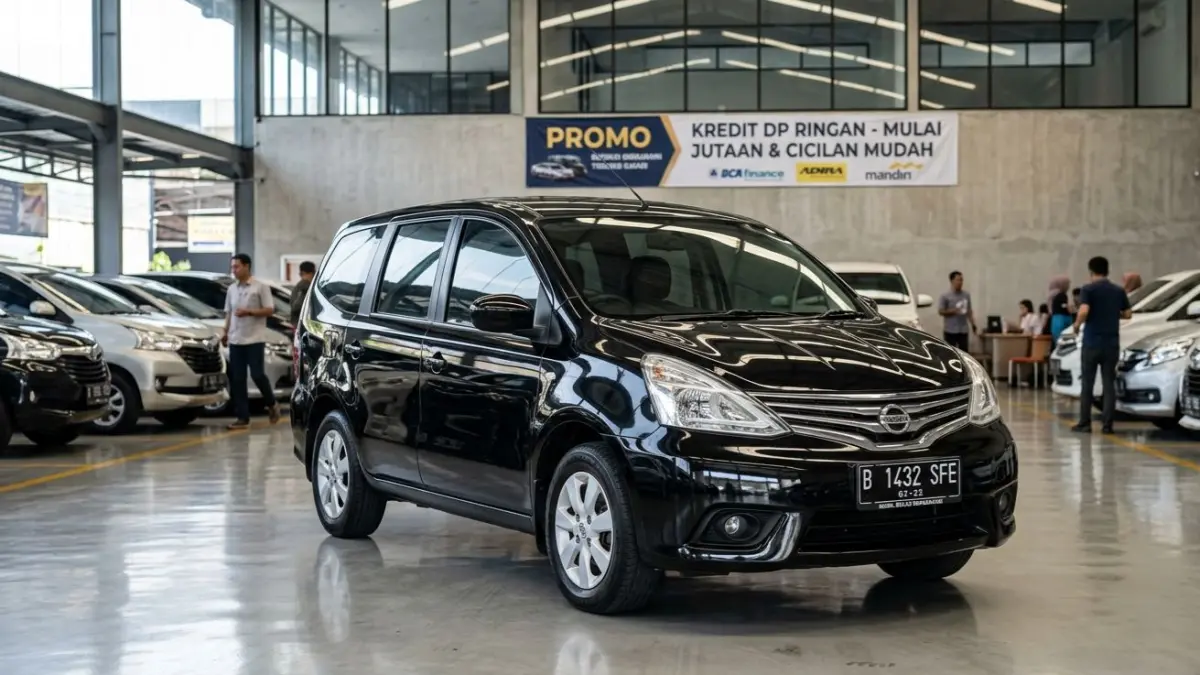 Nissan Grand Livina 2014 bekas harga Rp100 jutaan, kondisi mulus, bisa kredit DP ringan dan banyak promo menarik!