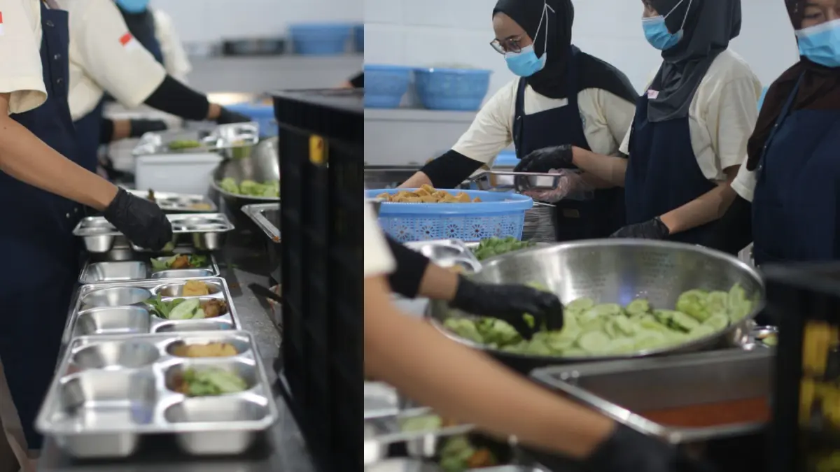Aktivitas dapur MBG Kota Blitar.