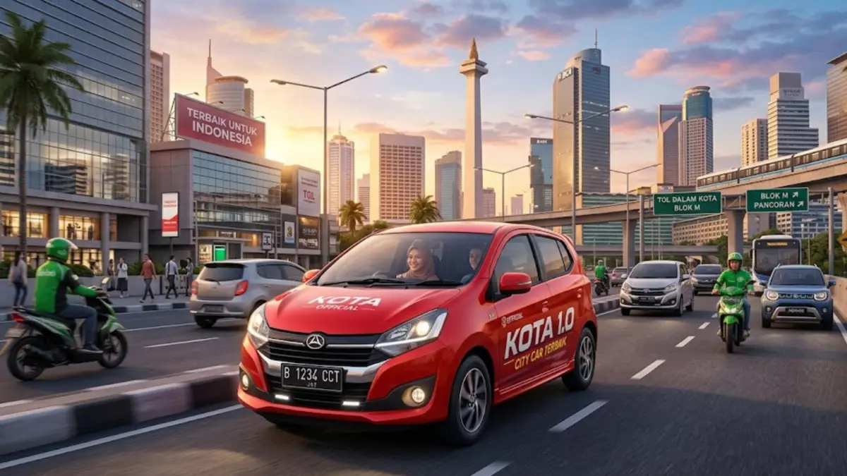 City car murah harga 60 jutaan terbaik, irit BBM, cocok mobil harian dengan biaya perawatan rendah. (GEMINI AI)