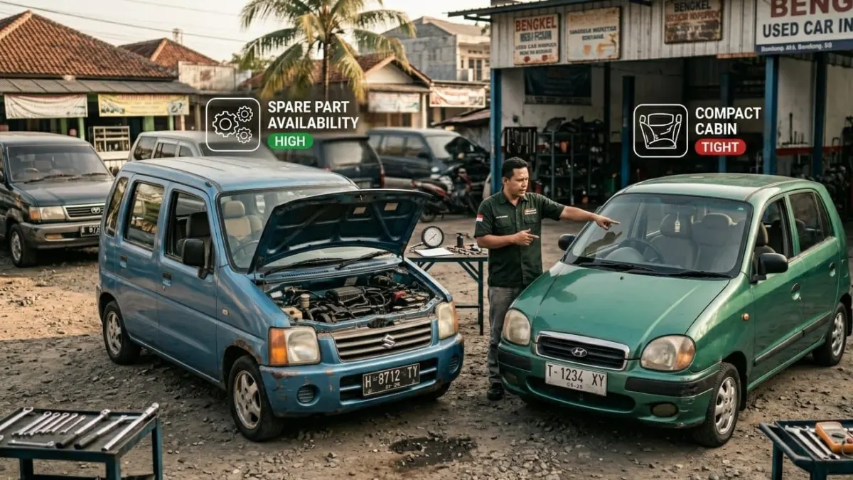 Hyundai Atos vs Suzuki Karimun Kotak, mana lebih layak? Simak perbandingan sparepart, kenyamanan, dan biaya perawatannya!
