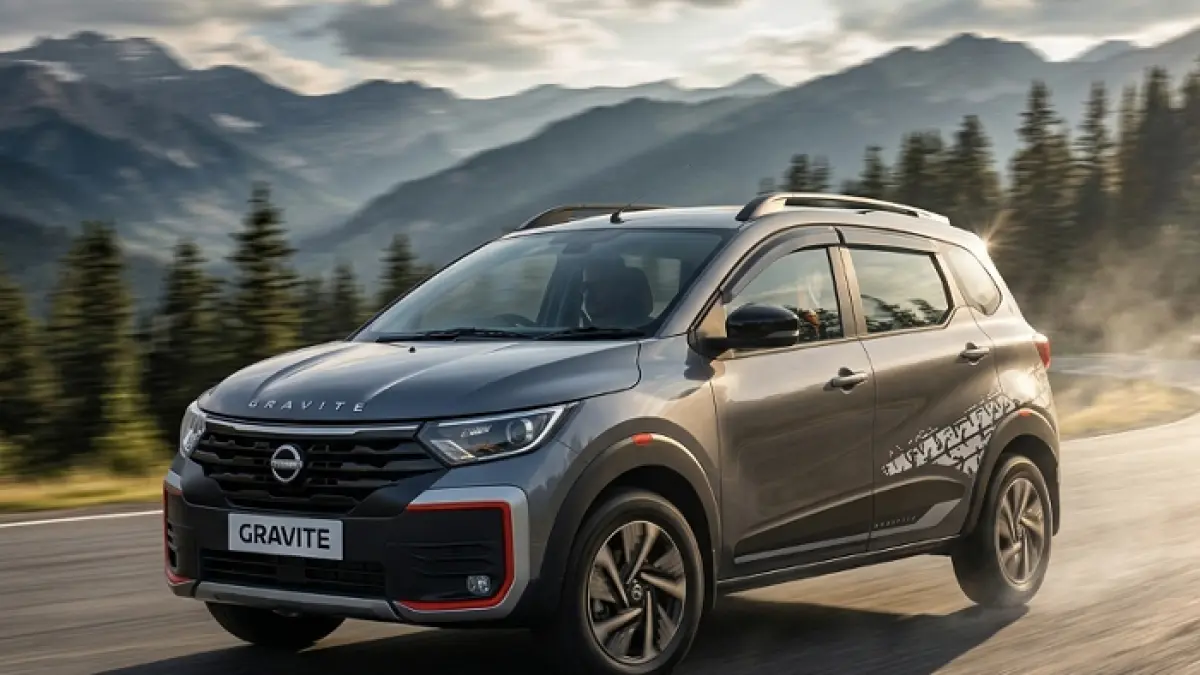 Nissan Gravite 7 seater spesifikasi dan harga 2026 mulai Rp140 jutaan, siap saingi LCGC dengan fitur modern dan desain futuristik. (GEMINI AI)