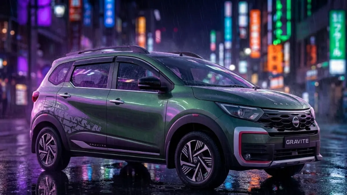 Review Nissan Gravite 7 Seater terbaru 2026, MPV murah bergaya SUV siap jadi pesaing Avanza di Indonesia. (GEMINI AI)