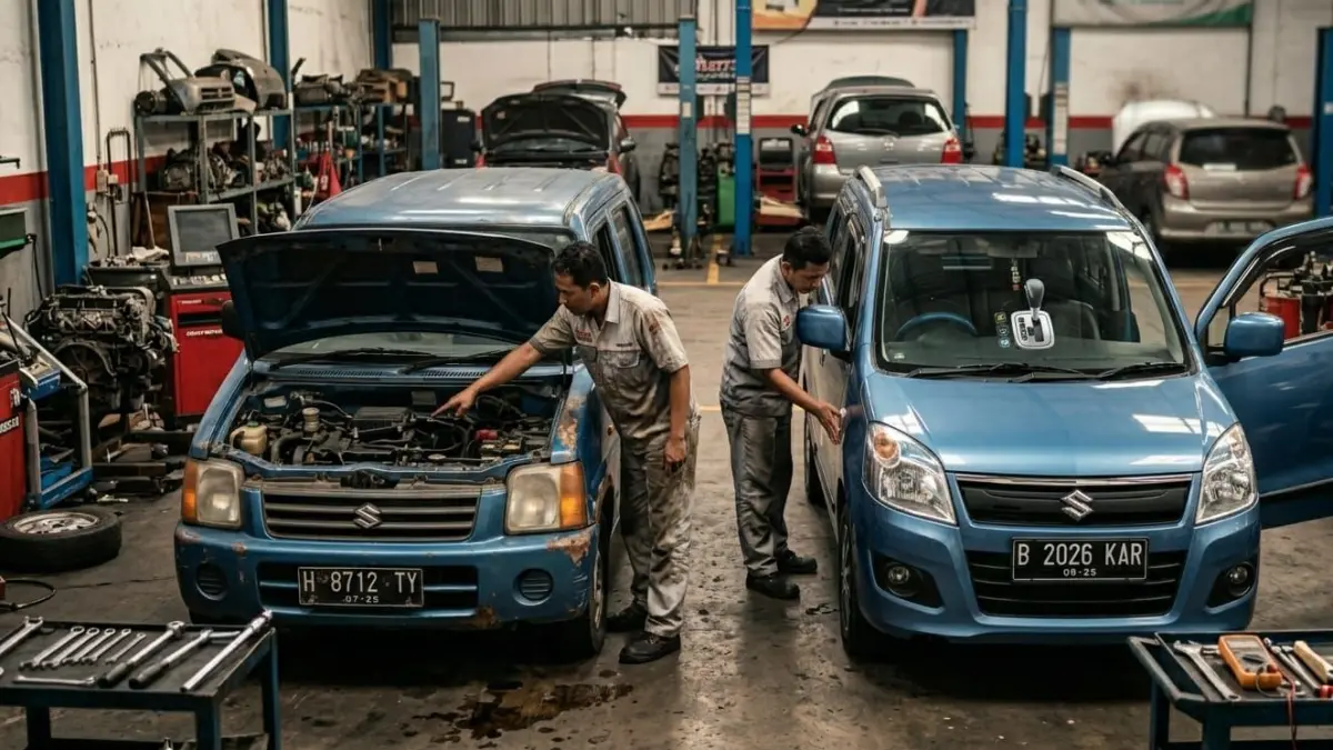 Suzuki Karimun Kotak vs Wagon R, mana lebih layak? Simak perbedaan mesin, harga, dan penyakit mobil bekasnya di sini!