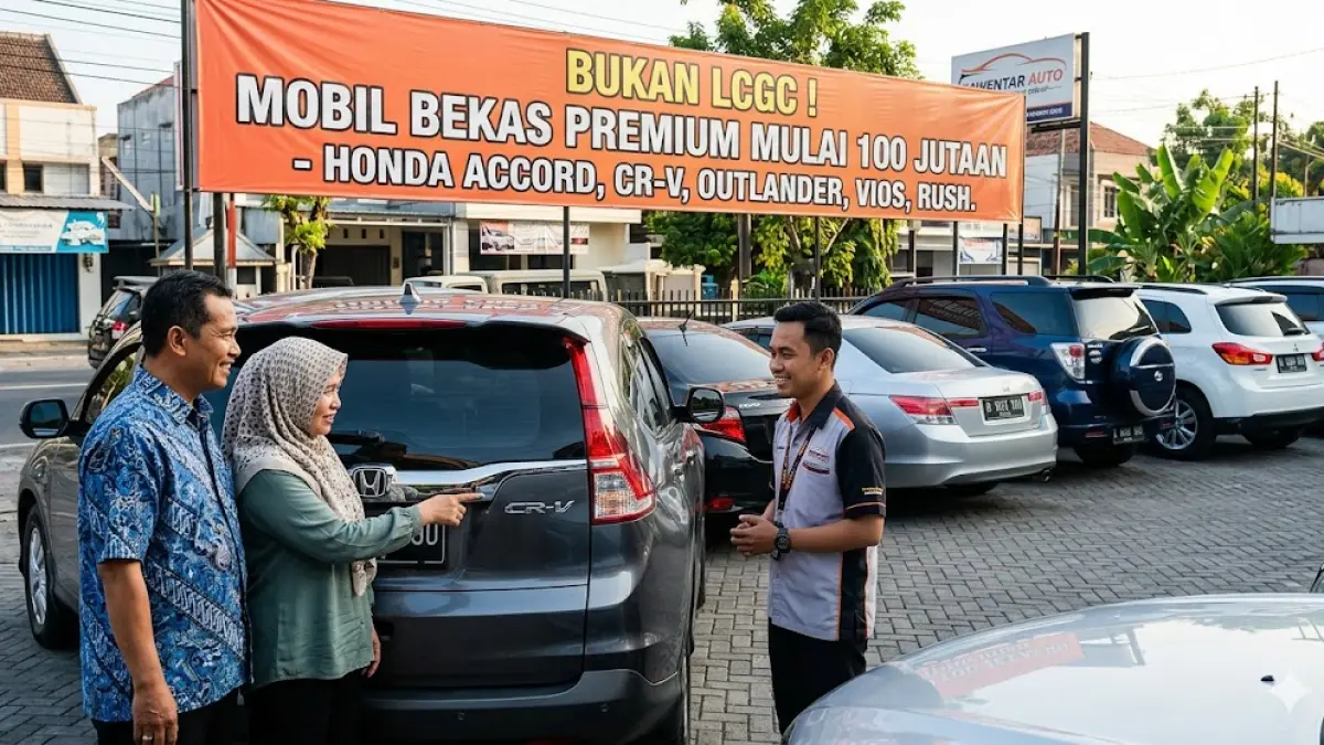 Cari mobil bekas di Blitar budget Rp100 jutaan? Intip rekomendasi mobil bekas non-LCGC mewah seperti Honda Accord dan CR-V. Nyaman dan bertenaga! (Gemini AI)