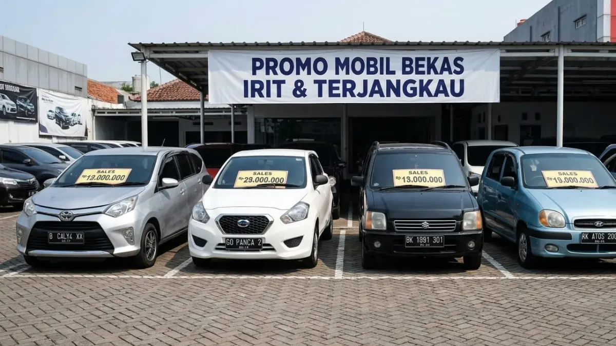 Mobil bekas 50 jutaan irit BBM: Calya, Datsun Go, Karimun hingga Atos, hemat dan cocok untuk mobil harian murah.