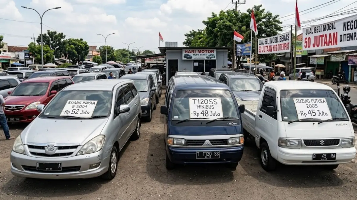 Mobil bekas 50 jutaan paling bandel, murah, irit, dan awet! Ini daftar mobil tangguh yang masih layak dipakai harian. (GEMINI AI)