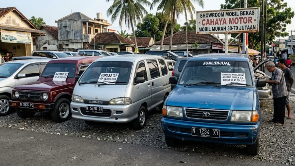 Mobil bekas 50 jutaan paling worth it, murah, irit, dan tangguh! Ini rekomendasi mobil terbaik yang masih layak dipakai harian. (GEMINI AI)