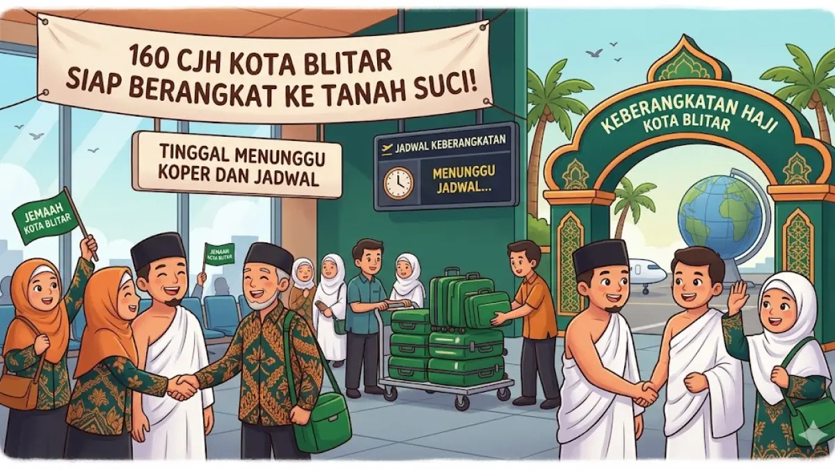 Persiapan calon jemaah haji (CJH) Kota Blitar kini telah memasuki tahap final. (Gemini AI)